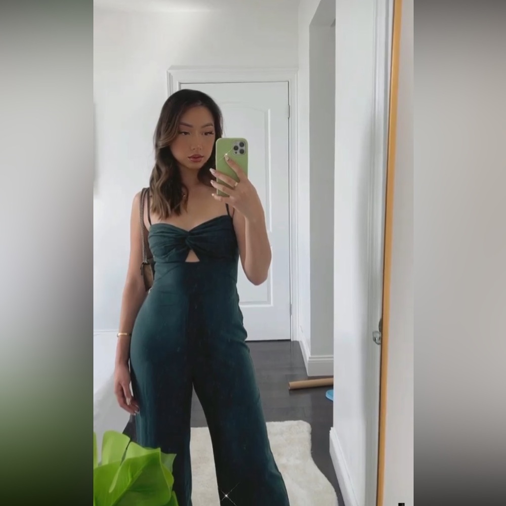 Abercrombie & Fitch Dark Green Jumpsuit